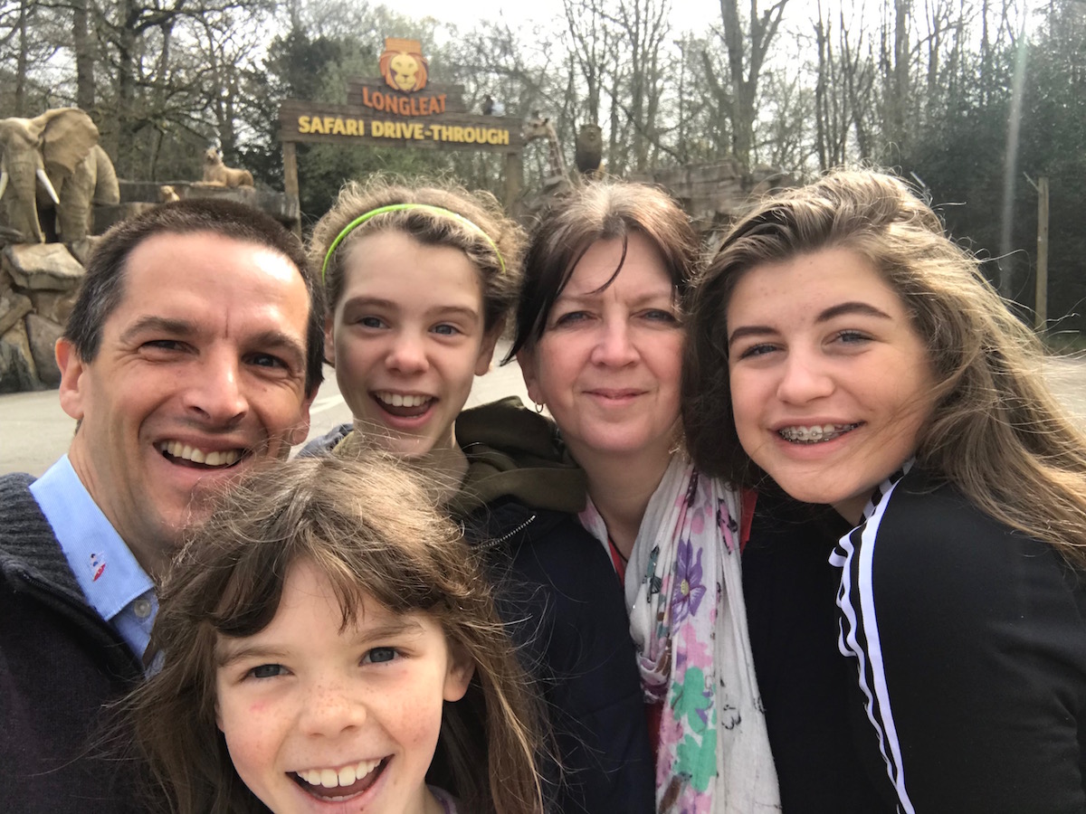 Excited to arrive at Longleat for the day